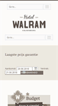 Mobile Screenshot of hotelwalram.nl