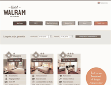 Tablet Screenshot of hotelwalram.nl